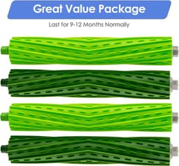 Stofzuigerborstel Vervanging - Rollerborstel Set - Grondig Schoonmaken - Premium Rubber Materiaal - 4 Stuks - Zwart — thumbnail 5