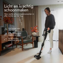 Bloomfold Draadloze Steelstofzuiger Swift – Kruimeldief - Met Laser en Vuildetectie – Krachtige 350W Accustofzuiger voor Dierenharen – Lichtgewicht – 60 min Accu — thumbnail 2
