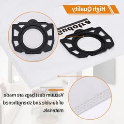 12 Vacuum Bags voor Kärcher WD3 WD2 Plus KFI 357 WD3S SE4001 SE4002 KWD1 KWD2 KWD3 - Stofzakken voor Stofzuigers, Hoge Kwaliteit en Duurzaam Gebruik — thumbnail 4