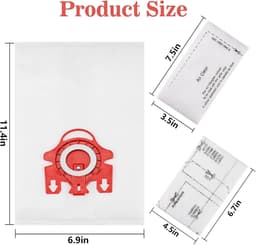 Stofzuigerzakken -Geschikt voor Miele Classic C1, Complete C2 & C3 - 23-delige set - 3D AirClean Efficiëntie - Inclusief Zelfsluitende Hygiënesluiting - Vervanging voor S400, S2, S5, S8 Series - Type 10123210 — thumbnail 2