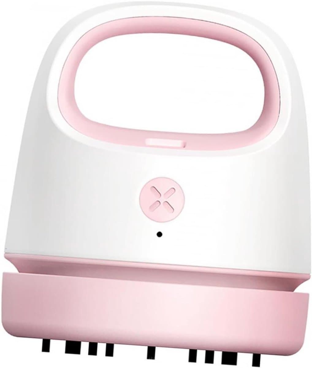 Mini Stofzuiger - Draadloze Reiniger - Bureau Schoonmaken - USB Oplaadbaar - 9.9 x 8.6 cm - Roze — afbeelding 1