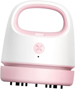 Mini Stofzuiger - Draadloze Reiniger - Bureau Schoonmaken - USB Oplaadbaar - 9.9 x 8.6 cm - Roze — thumbnail 1