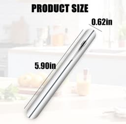 Kruimelvegers 6 Stuks - Tafelkruimel Schraper - Snel Tafel Schoonmaken - Met Zakclip - Aluminium Constructie - Zilverkleurig — thumbnail 5