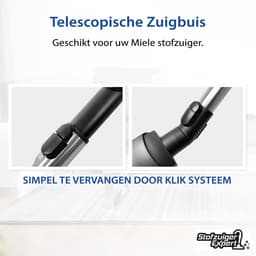 Set Telescopische Zuigbuis & Pistoolgreep geschikt voor Miele Guard L1, M1, S1, CX1, Complete C3, C2, Compact C1, S8, S6, S5, S4, S2, S8000, S6000, S5000, S4000, S2000, S700, S500, S400, S380 Series — thumbnail 4