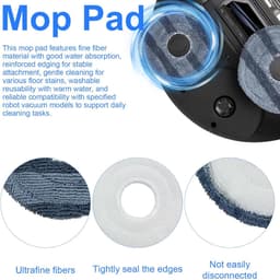 Accessoiresgeschikt voor Eufy Omni C20 stofzuiger, 2 hoofdborstels, 6 filters, 6 stofzakken, 6 schoonmaakdoeken, 6 zijborstels - geschikt voor Omni C20 reserveonderdelen 26 stuks — thumbnail 2