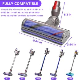 Aangedreven zuigmond Borstelkop voor Dyson V7 V8 V10 V11 V15 SV10 SV11 SV12 SV14 Motorhead Borstel Gemotoriseerde Borstel Tapijt Harde Vloeren Vervangend onderdeel 967483-04 — thumbnail 4