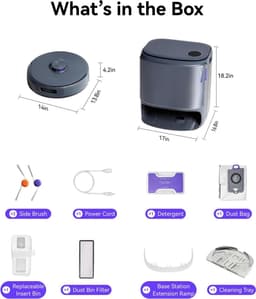 Narwal Freo Z10 Ultra Robot Vacuum & Mop: 18000Pa Suction, AI Dual Cameras, 75°C Hot Water Mop, Self-Emptying & Drying — thumbnail 2