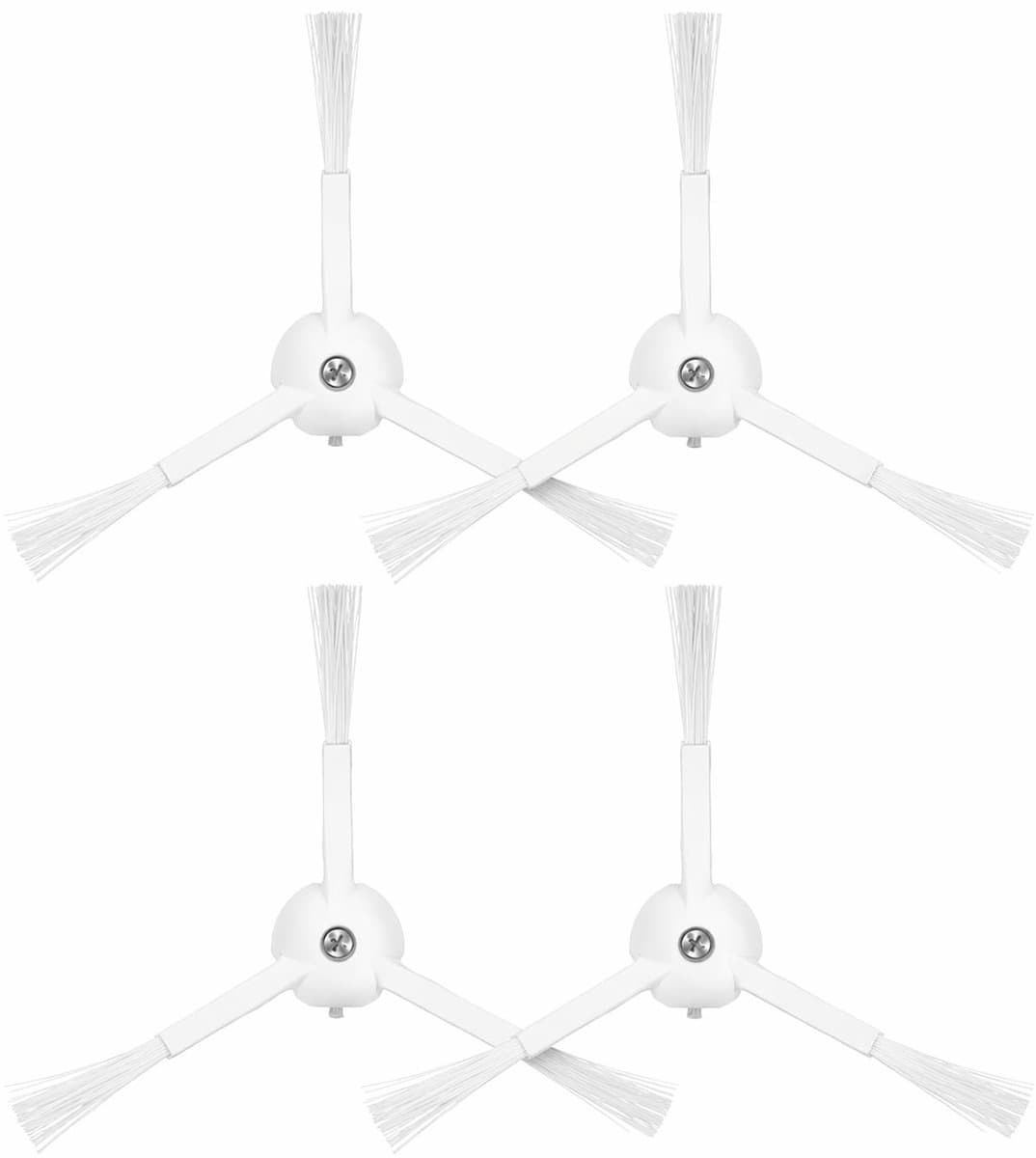 Zijborstels voor Robotstofzuiger - Set van 4 - Duurzame Hoogwaardige Materialen voor Efficiënt Stofzuigen - Wit — afbeelding 1