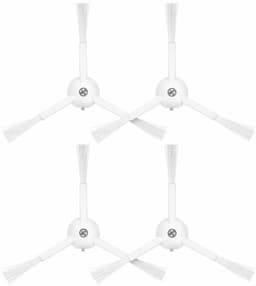 Zijborstels voor Robotstofzuiger - Set van 4 - Duurzame Hoogwaardige Materialen voor Efficiënt Stofzuigen - Wit — thumbnail 1