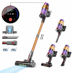 Novari Draadloze stofzuiger - Vacuüm cleaner - Zonder zak - Snoerloze Steelstofzuiger - Meerder opzetstukken - 550 W - 45 min — thumbnail 1