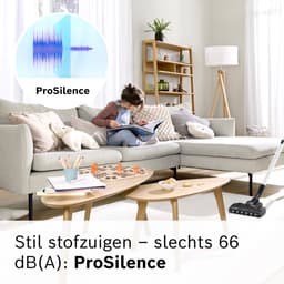 Bosch ProSilence BGB6SIL0L Serie 6 - Stofzuiger met zak - 12mtr bereik - Voetverlichting - HEPA hygienefilter - 66db - Afstandsbediening in handvat - Wit — thumbnail 5