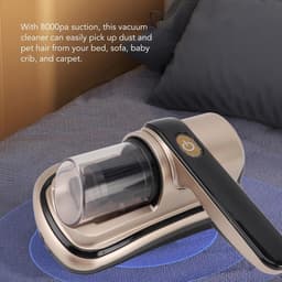 Handheld Mijtstofzuiger voor Matrassen 8000Pa Zuigkracht Draadloze Stofzuiger voor Bedden en Banken met 1200mAh Batterij 180ml Capaciteit — thumbnail 3