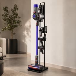 WoonWonder - Stabiele Metalen Stofzuigerstandaard voor Dyson & Dyson Handheld met ruimte voor Draadloze Stofzuigeropzetstukken en Accessoires - Dyson — thumbnail 1