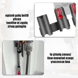 Accessoirehouder voor stofzuiger met wandmontage, 6 opbergcanisters voor Dyson-modellen V7, V8, V10, V11 en V15 — thumbnail 5