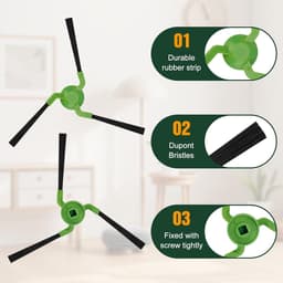 19 stuks accessoires voor de iRobot Roomba Max 705 combo/Roomba Max 700 Series Combo robotstofzuiger/Roomba Max 706 Combo - 2 hoofdborstels, 1 rolmop, 6 zijborstels, 6 filters, 4 stofzakken — thumbnail 2