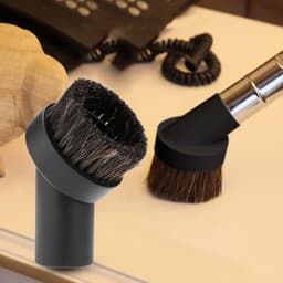 Dailygoods- Vloerborstel Paardenhaar - Stofborstel - Kunststof - Vervangend Accessoire - 32 mm - Zwart - Hoogwaardige Kwaliteit — thumbnail 3