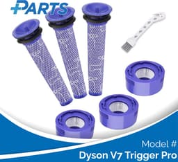 Dyson V7 Trigger Pro Filters (7 Stuks, Plus.Parts® alternatief voor 965661-01 / 967478-01) — thumbnail 1