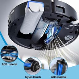 16stuks - stofzuiger - Accessoires gescht voor Ecovacs Deebot T50 Pro Omni / T50 Omni /T50 Pro stofzuiger - reserveonderdelen - accessoireset 1 hoofdborstel - 2 filters - 4 reinigingsdoeken - 4 stofzakken - 4 zijborstels - 1 Zwanenhalsborstel — thumbnail 4