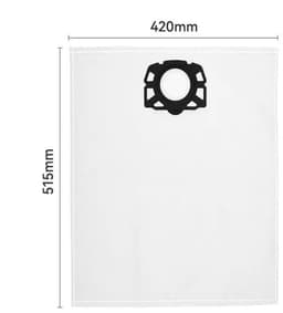 8 stuks - 6 zakken + 2 filters - Vervangende stofzakken en filterset compatibel met Karcher MV4 MV5 MV6 WD4 WD5 WD6 stofzuigers voor professioneel gebruik — thumbnail 4