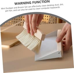 Mini Schoonmaakset - Borstel Stofblik - Bureau Reinigen - Compact Ontwerp - 15.5 cm - Wit — thumbnail 4