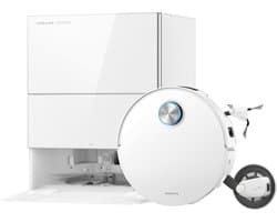 Dreame Robotstofzuiger X60 Pro Ultra Complete Wit | 42.000 Pa | Uitschuifbare arm tot 18 cm | Zelfreinigende dweil | Automatisch legen & bijvullen | Hoeken & muurranden | Huisdieren | AI navigatie | Obstakelherkenning | Allergie | Anti-klit |
