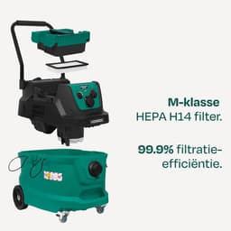 VONROC HEPA H14 filter – wasbaar – voor VONROC nat-/droog bouwstofzuiger VC513AC — thumbnail 4
