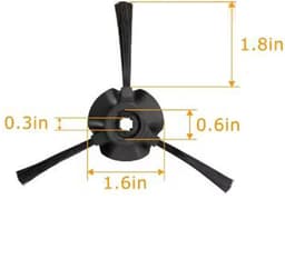De zijborstels en reinigingsborstels zijn compatibel met de Geschikt voor Shark RV2310AE/AV2310AE/RV2300S veegmachines. — thumbnail 2