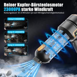 Kruimeldief draadloos - Handstofzuiger - Autostofzuiger - Zuigmond — thumbnail 3