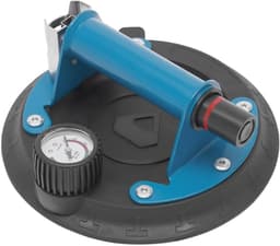Vacuümzuignap Glaslift - Zuignap met Handvat - Zware Objecten Verplaatsen - Veiligheidsindicatie Rode Lijn - 8 inch - Blauw Zwart — thumbnail 1