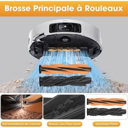 Geschikt voor L40s Pro Ultra accessoires Geschikt voor Dreame X50 Ultra / L40s Pro Ultra / L50 Pro Ultra vervangingsonderdelen X50 2 Hoofdborstel 4 — thumbnail 3