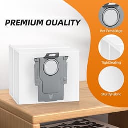 Verpakking van 14 grote stofzuigerzakken voor Roborock Q5 Q5+ Q7+ Q7 MAX Q7 MAX+ S8+ S8 Pro Ultra S7 MaxV Ultra S7 Pro Ultra T8 G10S PRO stofzuigers. Vervangende zakken met een grote capaciteit van 3 liter. — thumbnail 3