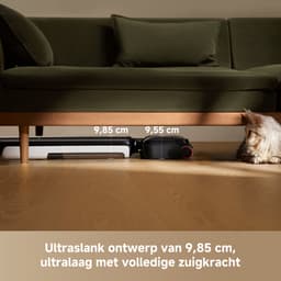 Dreame Stofzuiger T12 PRO R Wet and Dry | Zelfreinigend | 25000 Pa zuigkracht | Huisdieren | Anti-klit | Onder meubels - 180° | Geurvrij | Streepvrij | Lichtgewicht | Lange looptijd - 60 min | Allergie | Parket - Tegels | Schoon water systeem — thumbnail 4