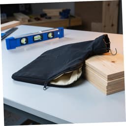 Stofopvangzakken Houtbewerking - Stofzakken Zaagsel - Stofvrij Werken - Verstelbaar Ontwerp - 22.5 cm - Zwart — thumbnail 3