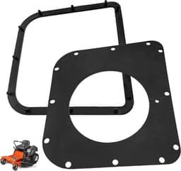 Grasopvangbak Afdichting - Pakking Set - Grasmaaien Onderhoud - Directe Vervanging - 20.3 x 20.3 cm - Zwart — thumbnail 1