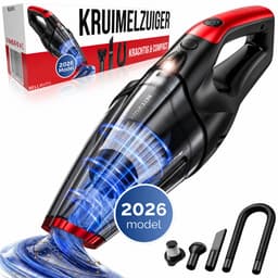 BELLAVITA ® Kruimelzuiger - Kruimeldief - 2026 Model - Handstofzuiger - Snoerloos - Kruimelzuiger Nat & Droog - 3 Opzetstukken - HEPA Filter - LED Verlichting - Extra Krachtig - Auto - Stofzuiger — thumbnail 1