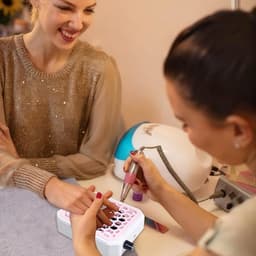 Mini Stofzuiger Nagels - Nagelstof Verzamelaar - Nagelverzorging Thuis - Geluidsarme Werking - Compact Formaat - Wit — thumbnail 4