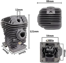 1 pc 42,5 mm diameter cilinder en zuiger ingesteld for Stihl Kettingzaag 250 benzine kettingzaag onderdelen — thumbnail 4