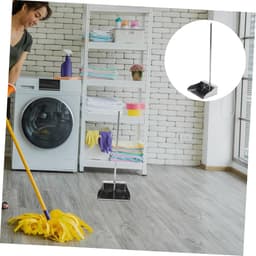 Grote Stoffer - Afvalbak Handvat - Efficiënt Schoonmaken - Roestvrij Staal - 30 inch Lengte - Zilver — thumbnail 3