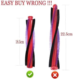 Vt products - Vervangborstel - Brush Bar - 185mm - Nylon - Onderdeel voor stofzuiger - Accessoire voor Dyson V6 en DC62 - Geschikt voor motorheads — thumbnail 2