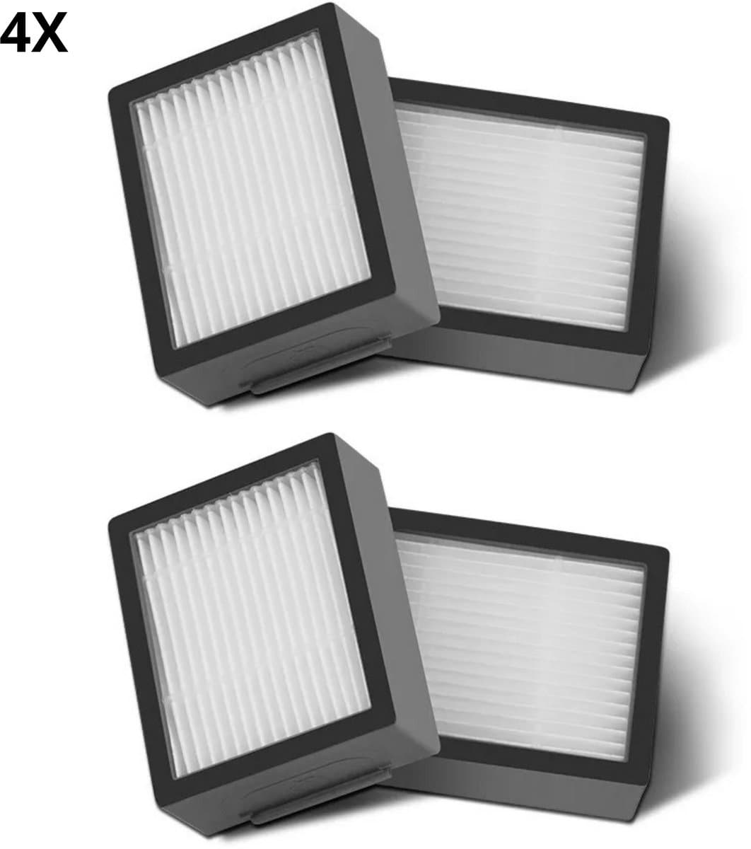 Bramokava® 4x HEPA Filter – Geschikt voor iRobot Roomba i1 i3 i3+ i4 i4+ i5 i5+ i6 i6+ i7 i7+ i8 i8+ e5 e6 e7 – Niet voor Dweilfunctie Combo j7+ j9+ — afbeelding 1