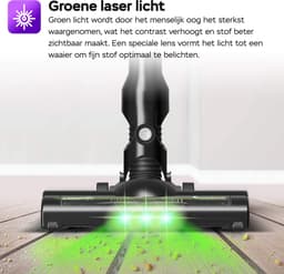 TurboTronic LV8 Steelstofzuiger met kruimeldief zonder zak - Draadloos - Hoge zuigkracht - HEPA - lichtgewicht - 3 Snelheden -Harde en zachte vloeren - Zwart — thumbnail 4
