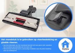 Kleanburg® - Geschikt voor Miele - Combi Stofzuiger Mondstuk - Kliksysteem - Parkeerhaak - AllTeQ A-kwaliteit — thumbnail 5