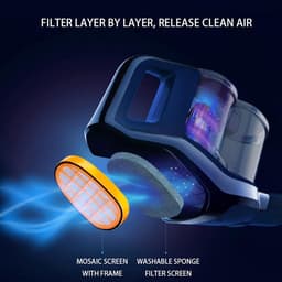 SOLLBRY® - 4 x Filter Geschikt Voor Philips Speedpro Max Aqua 7000 En 8000 Serie - FC5005/01, CP1100/01, CP0663/01 Vervanging Schuimrubber - Steelstofzuiger - Geschikt voor Philips Speedpro Max Schuimfilter - Met Reinigingsborstel — thumbnail 5