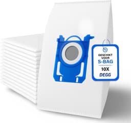DEGG® - 10x S-BAG Stofzuigerzakken - Geschikt voor Philips, AEG en Electrolux - Sbag Stofzuigerzak - Vervangt: FC8021, GR201S en E200S - Top Kwaliteit - Voordeelverpakking - 10 STUK(S) — thumbnail 1