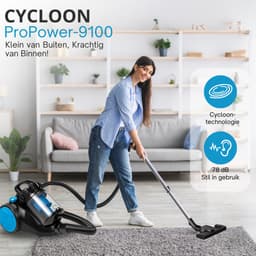 Sanovy ProPower-9100+ Krachtige Stofzuiger Zonder Zak - 3L - Compact - Blauw — thumbnail 5