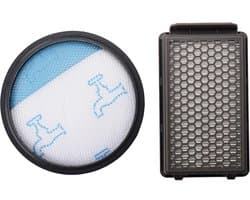 HEPA Filter Luchtreiniger - Geschikt voor Rowenta Filter - Geschikt voor Rowenta Compact Power Cyclonic RO3718EA RO3724EA RO3731EA RO3786EA RO3798EA Stofzuigers - Rond filter van 14 cm - Vierkant filter van 15 * 9 cm
