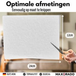 Maxorado Stofzuiger Motorfilter – 3 Stuks – 24x12 cm Op Maat Knipbaar – Geschikt voor AEG VX9-2-ÖKO 850w VX4-1-EB X Efficiency Cyclone XL ACX 6203 – HEPA Filter voor Stofzuigers – Vervangingsfilter Universeel — thumbnail 3