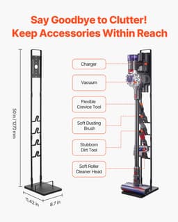 Stofzuigerstandaard, Compatibel met Dyson V6 V7 V8 V10 V11 V15, Stabiele Houder met 4 Haken Voor Dc30 Dc31 Dc34 Dc35 Dc58 Dc59 Dc62 D74 Snoerloze Stofzuiger — thumbnail 5