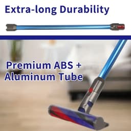 Blauwe Verlengbuis voor Dyson V10 V12 Slim – 74cm – Lichtgewicht Conductieve Aluminium Stang – Compatibel met Draadloze Modellen – Eenvoudig Kliksysteem – Accessoire Stofzuiger — thumbnail 5