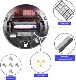 13 stuks Complete Onderhoudsset - geschikt voor de iRobot Roomba 800 en 900 Serie - Vervangende onderdelen Geschikt voor 805 860 870 871 880 890 960 985 accessoires — thumbnail 4